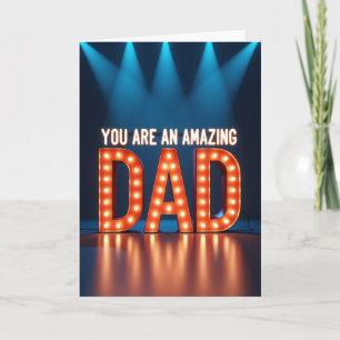 Erstaunliche Dad Spotlight Karte