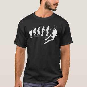Erstaunliche Evolution des Menschen Taucher Evolut T-Shirt