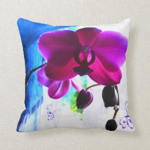 Erstaunliche exotische Phalaenopsis-Orchideenfotog Kissen