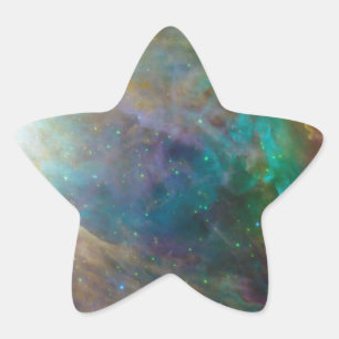 Erstaunliche Farben im Orion-Sternaufkleber Stern-Aufkleber