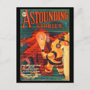 Erstaunliche Geschichten - Feb 1931a_Pulp Art Postkarte