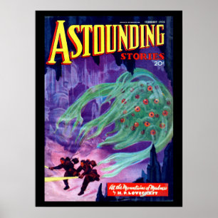 Erstaunliche Geschichten - Februar 1936 a_Pulp Poster