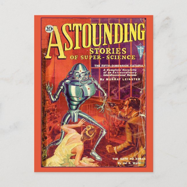 Erstaunliche Geschichten über Super Science Jan 19 Postkarte (Vorderseite)