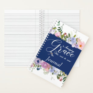 Erstaunliche Gnade Blumenjournal Notizbuch