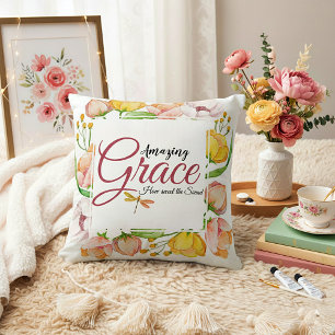 Erstaunliche Gnade Wasserfarbe floral  Kissen