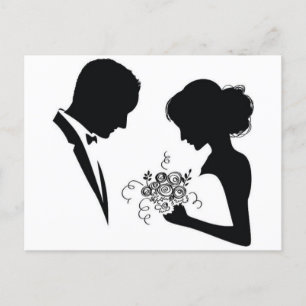 erstaunliche Hochzeit Einladungspostkarte