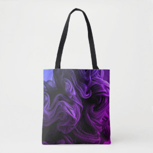 Erstaunliche lila + dunkelblaue Wirbel auf diesem Tasche