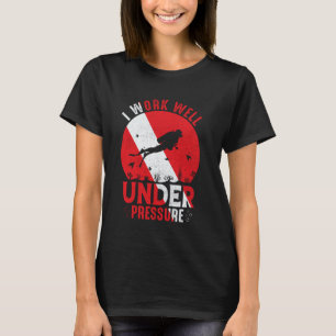 Erstaunliche lustige abgenutzte Taucherflagge lust T-Shirt