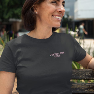 Erstaunliche Mama-Typografie, Lustig, Einfach, Mod Besticktes T-Shirt