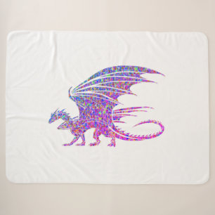 Erstaunliche Mosaik-Lila-Drache Sherpadecke