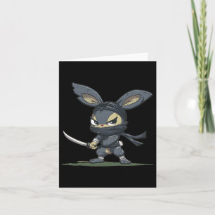 Erstaunliche Ninja-Hasen-Grafik für ein cooles Abe Karte