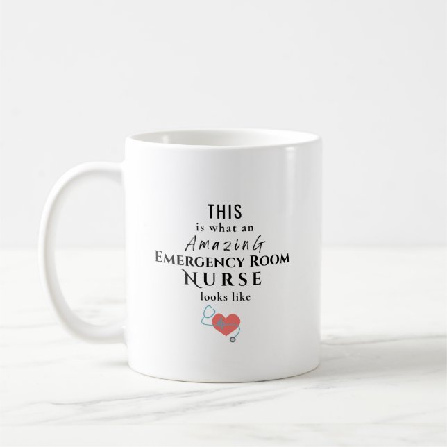 Erstaunliche Notaufnahme-Krankenschwester Personal Kaffeetasse (Links)