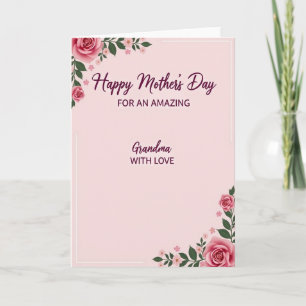 Erstaunliche Oma Rose Mutter Karte