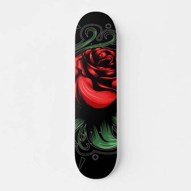 Erstaunliche Rose Skateboard (Vorne)