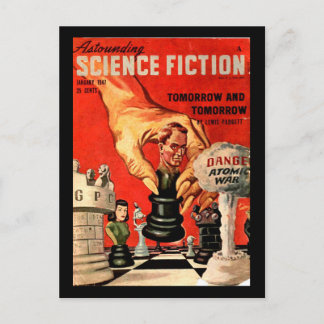 Erstaunliche Science Fiction_ Januar 1947_Pulp Art Postkarte