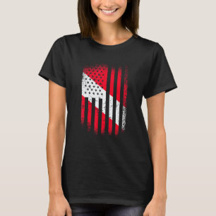 Erstaunliche Taucher unten Flagge Amerikanische Fl T-Shirt