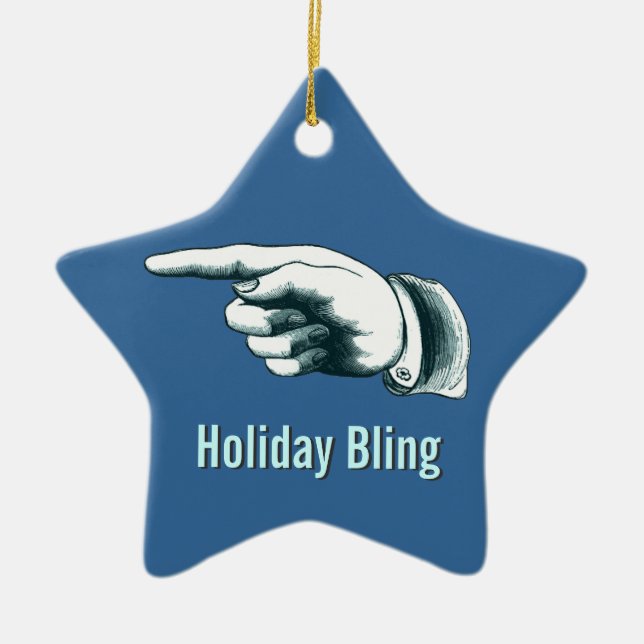 Erstaunliche Weihnachtsbaumverzierung Keramikornament (Vorne)