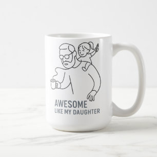 Erstaunlicher Dad-Chaos-König – Lustiges Vatertags Kaffeetasse