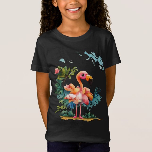 Erstaunlicher Flamingo  T-Shirt (Vorderseite)