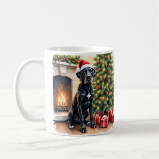 Erstaunlicher Great Dane Weihnachten Kaffeetasse
