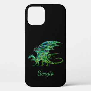 Erstaunlicher grüner Mosaikdrache  Case-Mate iPhone Hülle
