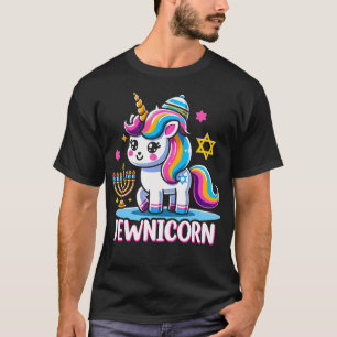 Erstaunlicher Jewnicorn - Menora Stern Davids - Jü T-Shirt
