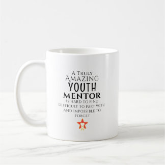 Erstaunlicher Jugendmentor schwer zu finden Person Kaffeetasse