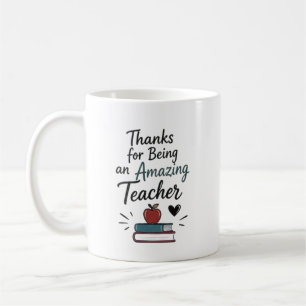 Erstaunlicher Lehrer Danke Personalisiert Kaffeetasse