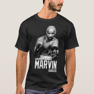 Erstaunlicher Marvin Hagler Boxlegende Signatur Vi T-Shirt