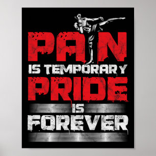 Erstaunlicher Mma Schmerz ist vorübergehend Kickbo Poster