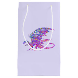 Erstaunlicher Mosaik-Drache Lila Kleine Geschenktüte