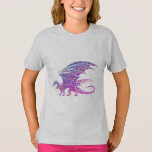 Erstaunlicher Mosaik-Drache T-Shirt