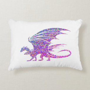 Erstaunlicher Mosaikdrache Dekokissen
