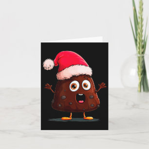 Erstaunlicher Pudding-Look mit Weihnachtsmütze Karte