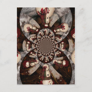 Erstaunlicher Schneemann Postkarte