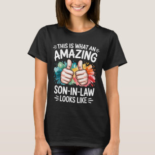 Erstaunlicher Schwiegersohn Geschenk lustiger Vate T-Shirt