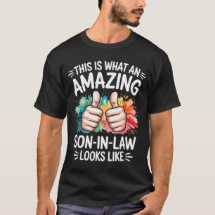 Erstaunlicher Schwiegersohn Geschenk lustiger Vate T-Shirt