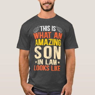 Erstaunlicher Schwiegersohn Lustige Familie Eheman T-Shirt