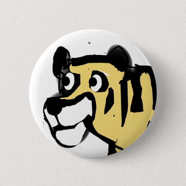 Erstaunlicher Tiger  Button (Vorderseite)