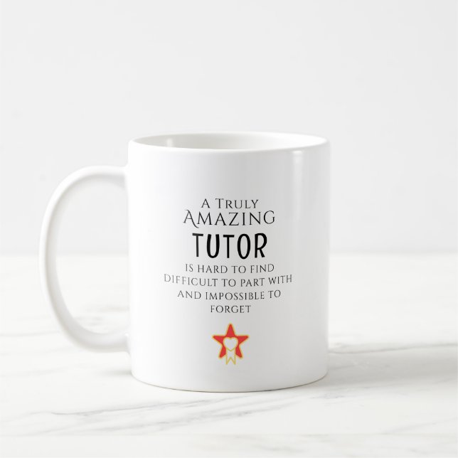 Erstaunlicher Tutor Schwer Zu Findendes Personalis Kaffeetasse (Links)