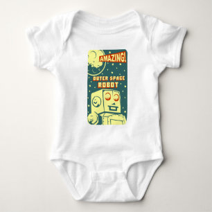 Erstaunlicher Weltraumroboter Baby Strampler