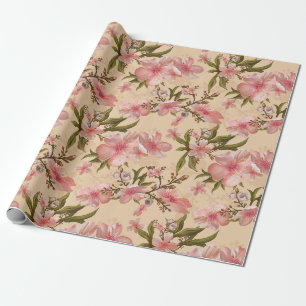 Erstaunliches Blumenmuster Geschenkpapier