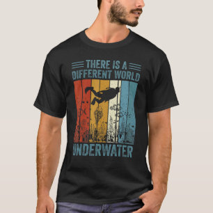 Erstaunliches Cool Scuba-Tauchen im super Vintage- T-Shirt