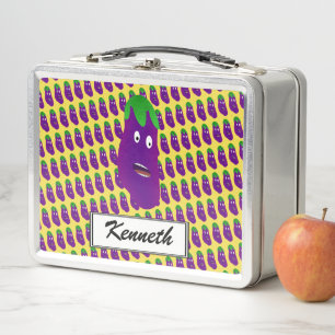 Erstaunliches Eggplant von Kenneth Yoncich Metall Lunch Box