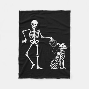 Erstaunliches Gruseliges Halloween-Design Skelett Fleecedecke