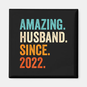 Erstaunliches Hemd Ehemann Seit 2022 3. Hochzeit Magnet