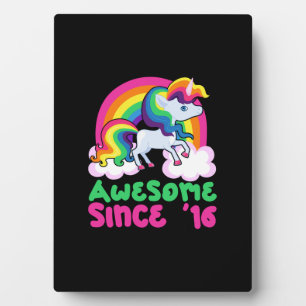 Erstaunliches Seit 2016 Einhorn Fotoplatte