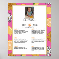 Erste 100 Foods Pink Baby Girl Weaning