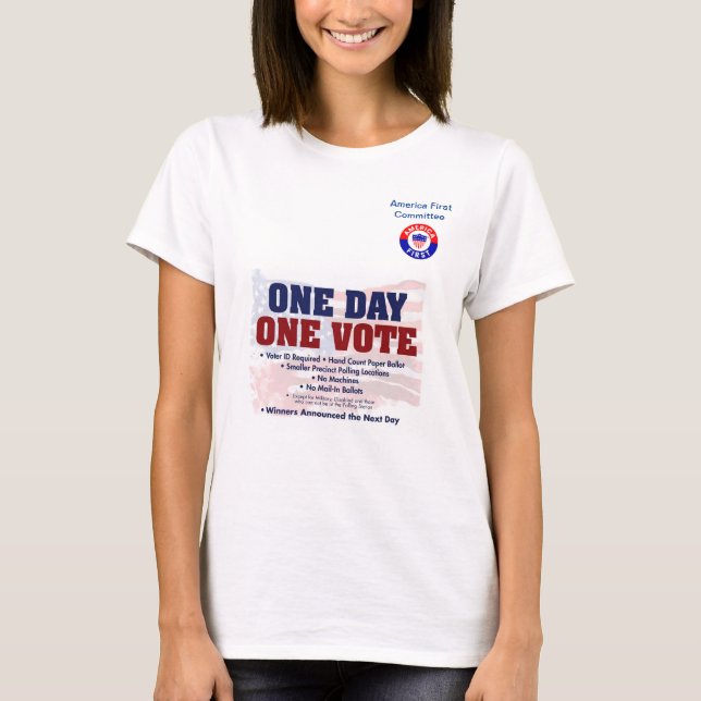 Erste Abstimmung im amerikanischen Ausschuss T-Shirt (Vorderseite)