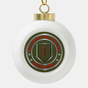 Erste Abteilung Infanterie Keramik Kugel-Ornament